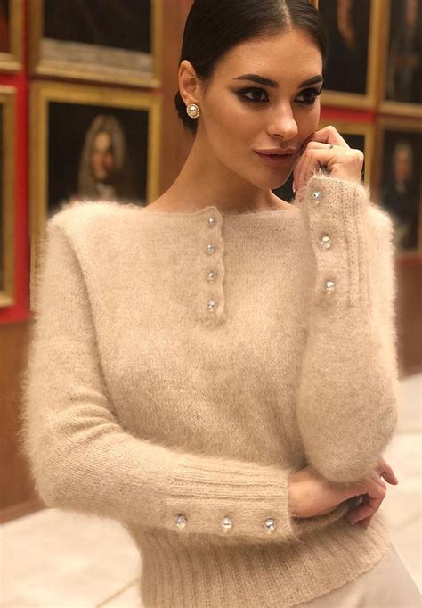 Fluffy Sweater Angora Sweater Softest Sweater Thick Sweaters Sweaters For Women Irina Shayk