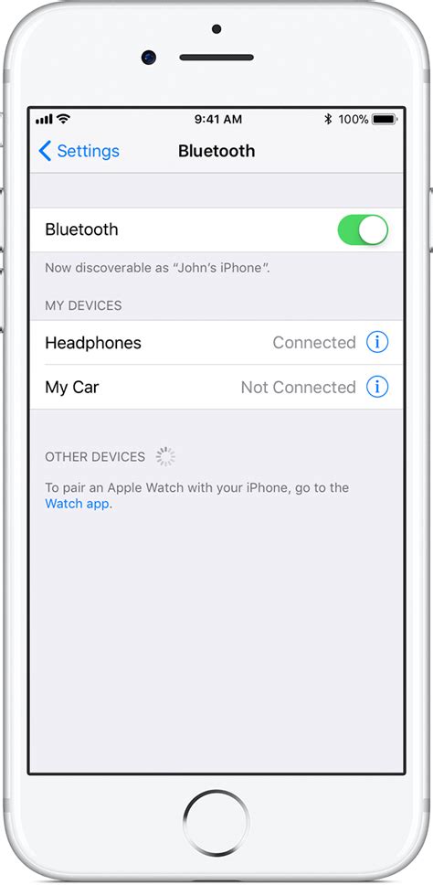 Pair A Third Party Bluetooth Accessory With Your Iphone Ipad Or Ipod