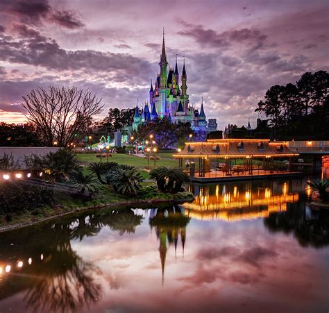Beautiful Cinderellas Castle At Sunset Stuck In Customs