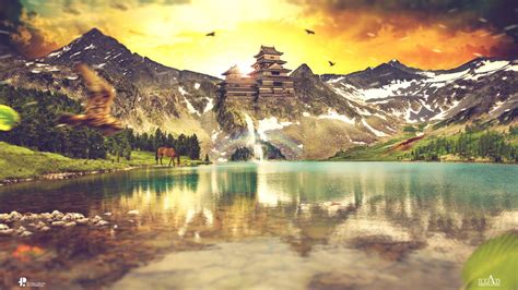 Mountains And Lakes High Resolution 1280x720 Download Hd Wallpaper