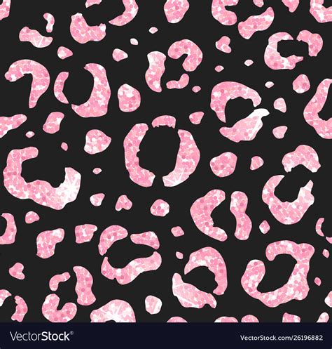 Pink Glitter Leopard Print Wallpaper Biajingan Wall