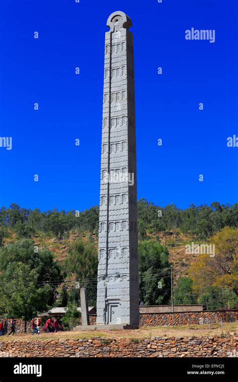 Obelisk Of Axum Northern Stelae Park Axum Tigray Region Ethiopia