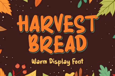 Harvest Bread Autumn Font Fonts Creative Market