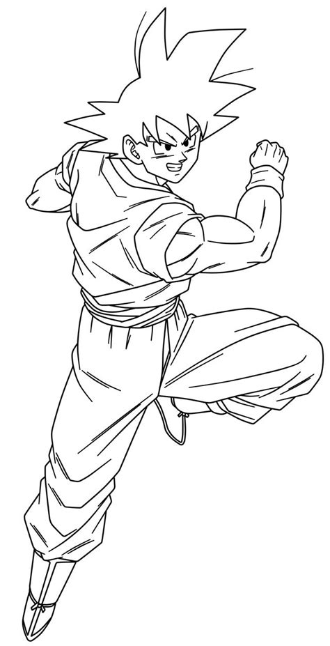 Goku taught me to never give up and always eat before fighting an strong conteúdo: goku lineart 2 by Bejitsu on DeviantArt | Dragon ball z ...