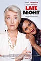the movie poster for late night starring two women, one with white hair ...