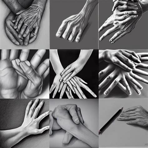Hyper Realistic Pencil Drawing Of Hands Stable Diffusion Openart