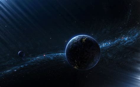 Hd Wallpaper Earth Screensaver Space Star Space Night Planet