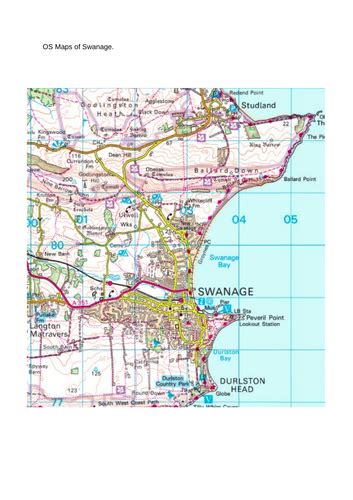 Swanage Os Map Skills Activity Teaching Resources