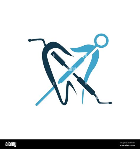 Medical Dental Clinic Dentist Logo Design Vector Template Illustration