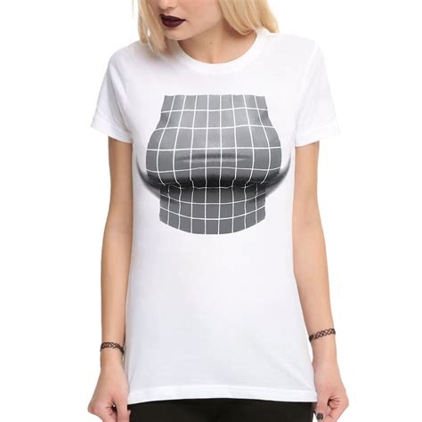 Big Boobs Funny Optical Illusion T Shirt High Quality Cotton Etsy