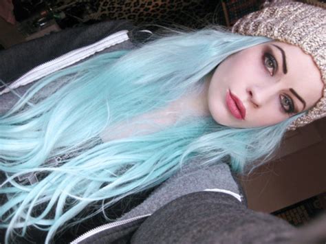 Hair ice, also known as ice wool or frost beard, is a type of ice that forms on dead wood and takes the shape of fine, silky hair. pastel blue hair on Tumblr