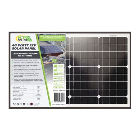 Kt Solar V Watt Solar Panel Batteryshop Nz