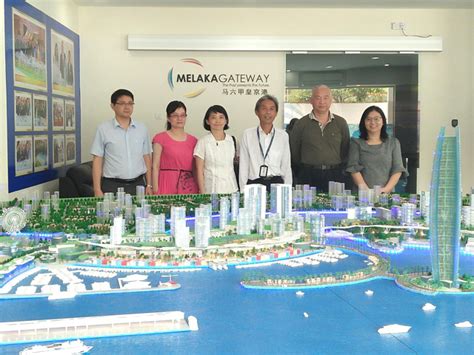 This move marks the successful establishment of the group based in southeast asia and lay a solid foundation for the. The delegates at KAJ Development's Melaka Gateway showroom