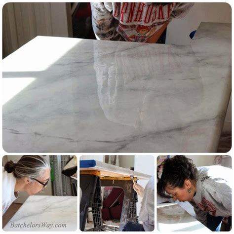 Stone coat epoxy is your ticket to a fabulous living or working space! High-Level DIY Finishing Skills: Faux Marble Countertops ...