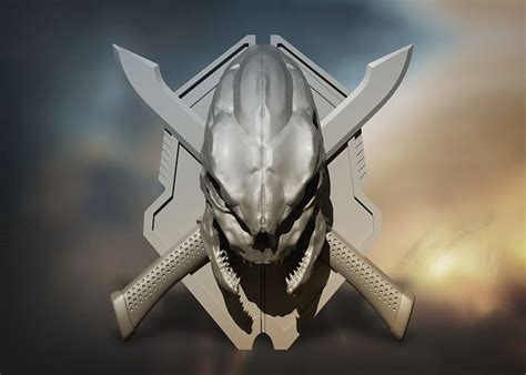 Halo Inspired Legendary Symbol 3d Model 3d Printable Cgtrader