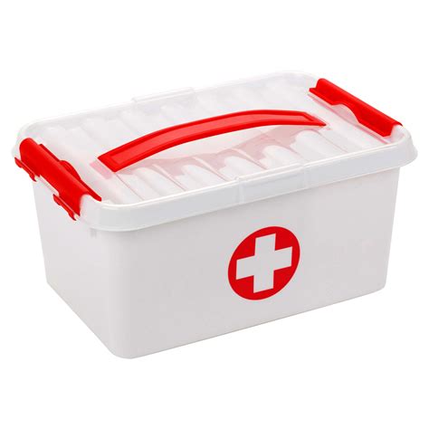 First Aid Storage Box Emergency Medical Survival Treatment Rescue Empty