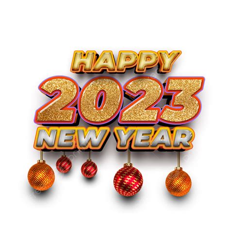 2023 Gold 3d Rendering New Year 2023 2023 3d Gold 3d 2023 Png Free
