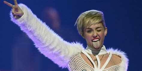 Miley Cyrus Bangerz Tour Twerking Singer S Tongue Slide Injures