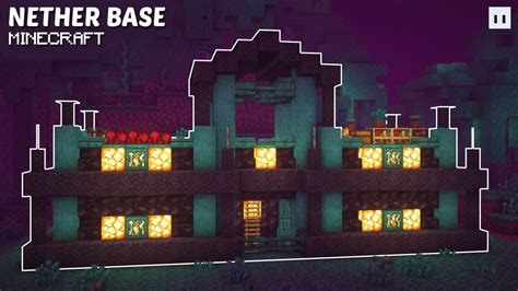 Minecraft How To Build An Ultimate Nether Base Small Youtube