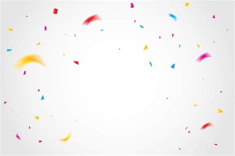 Premium Vector Party Banner Background With Colorful Tiny Confetti