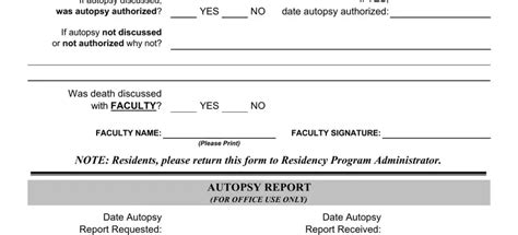 Autopsy Report Form Fill Out Printable PDF Forms Online