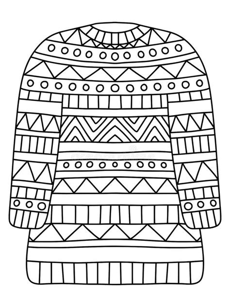 Ugly Sweater Plain Coloring Pages Coloring Pages