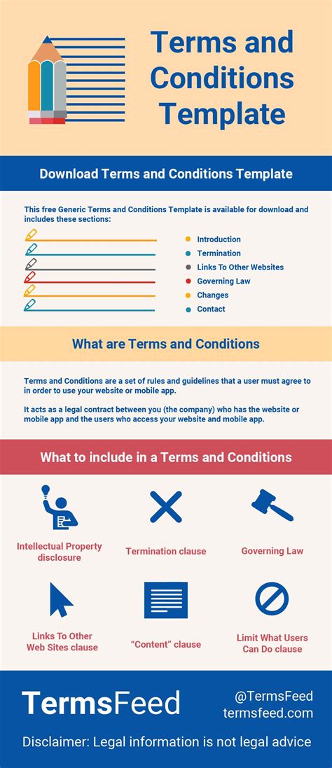 All of my search term words. Sample Terms and Conditions Template | Terms, conditions ...