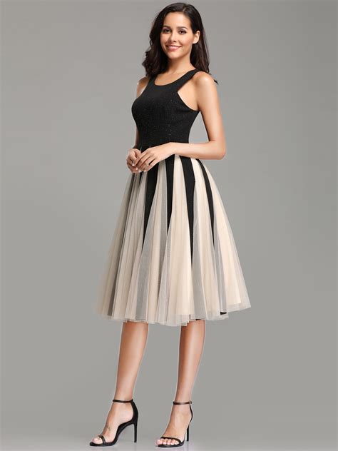 Ever Pretty Short Sleeveless Cocktail Party Dress A Line Casual Prom