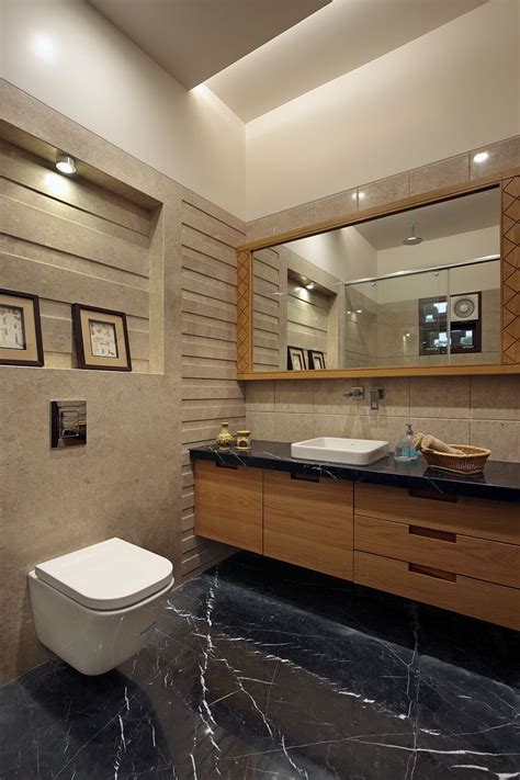 Skys The Limit For This Brick And Concrete Bungalow Washroom Design