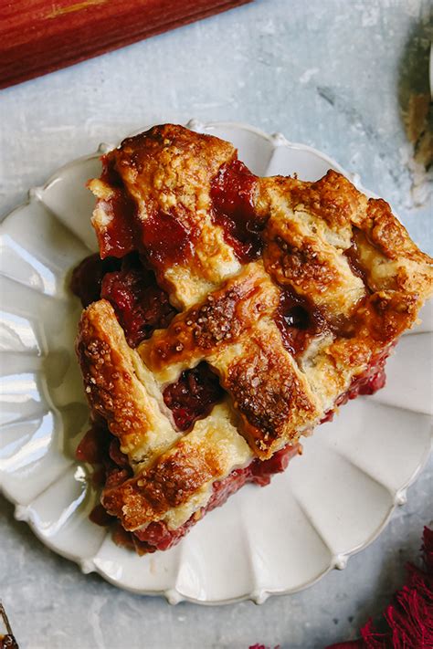 Rhubarb Raspberry Lattice Pie Joanne Eats Well With Others Recipe