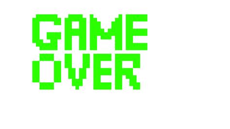 Pixilart Game Over By Blooppixel