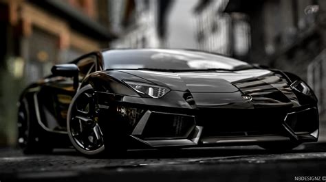 Wallpaper Black Sports Car Lamborghini Lamborghini