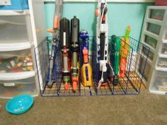 One that would grab style points and turn. DIY Nerf Gun storage rack. PVC pipes. Only around $20 for ...