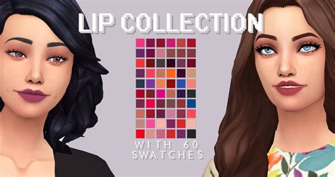 Nessies Lip Collection The Sims 4 Packs Sims 4 Cc