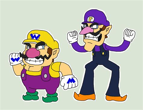 Paper Wario And Paper Waluigi By Ericgl1996 On Deviantart