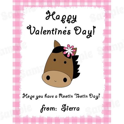 Personalized Valentines Day Card Digital By Partyplacepixels
