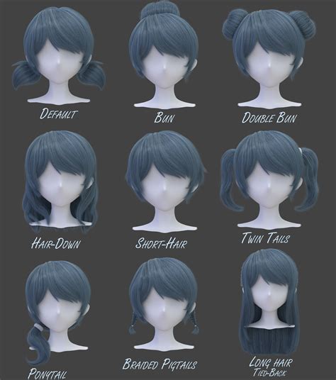 Artstation Anime Hairstyles