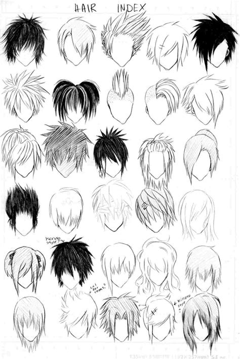 How To Draw Anime Boy Hairstyles Drawing Art Ideas
