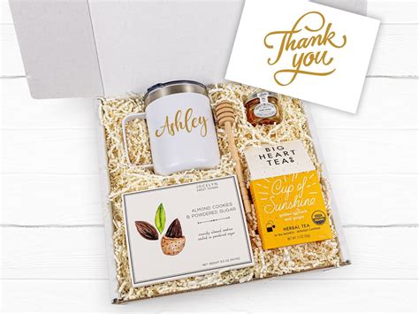 Personalized Thank You Gift Set Appreciation Gift Box Thank Etsy