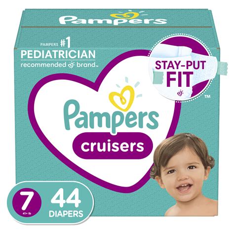 Pampers Cruisers Active Fit Taped Diapers Size 7 44 Ct
