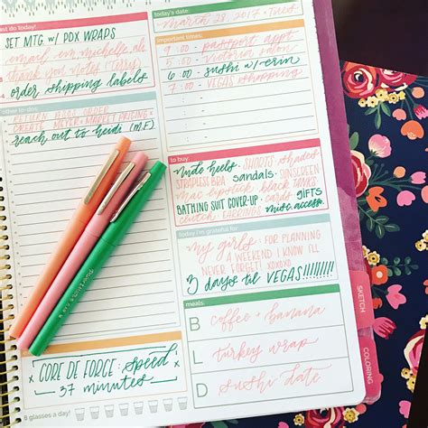 Color coordinating your planner is the only way to do it! We love ...