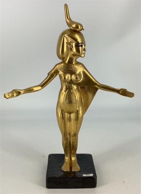 Lot Boehm Porcelain “goddess Selket” From The Treasures Of Tutankhamun Stamped Tc 21 Number