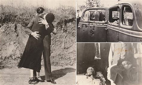 Final Hours Of Bonnie And Clyde Revealed In Kiss Picture Daily Mail