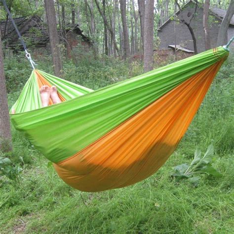 Double travel hammock camping hammock for one to two persons with a seating width of 6 ft 3 in. Wholesale Double & Single with Tree Strap Camping Hammock