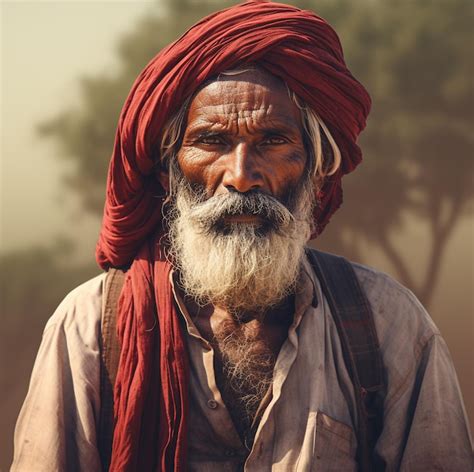 premium photo indian poor farmer realistic image high resolution