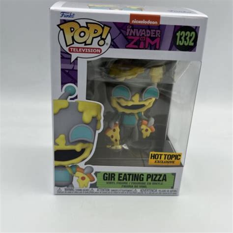 Funko 1332 Pop Invader Zim Gir Eating Pizza Hot Topic Nickelodeon With