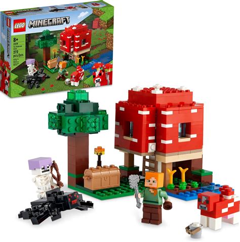 Lego Minecraft A Casa Cogumelo 21179 Kit Incrível 272 Peças