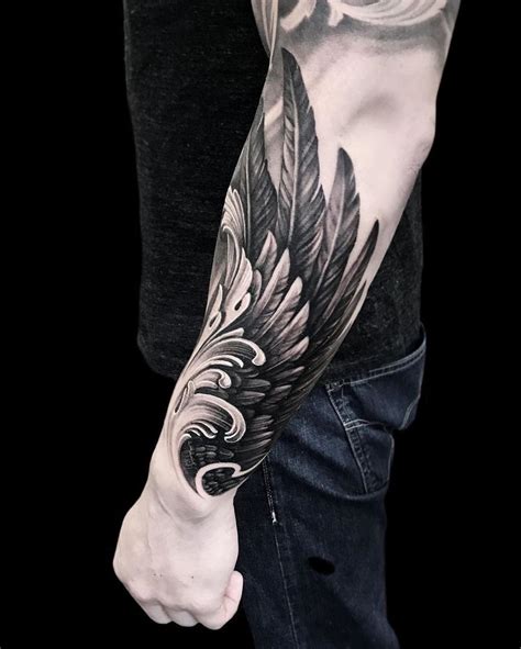 Forearm Wing Tattoo Forearm Cover Up Tattoos Men Tattoos Arm Sleeve Forarm Tattoos Body Art
