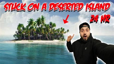 SLEEPING ON A DESERTED ISLAND IN THE OCEAN GONE WRONG HOUR OVERNIGHT CHALLENGE ON AN