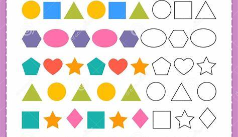 geometric shapes worksheet for kindergarten